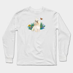 The Butterfly and the Havanese Long Sleeve T-Shirt